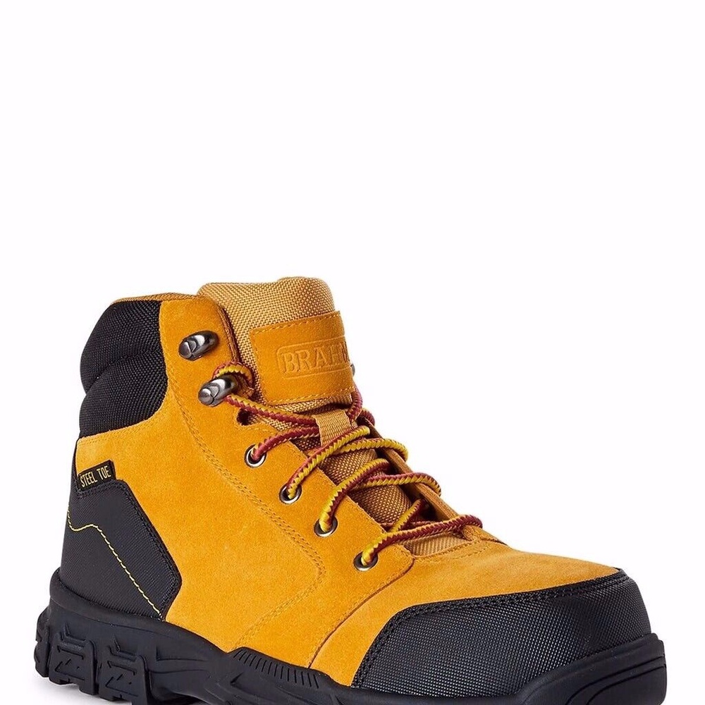 Brahma Men's Rivers 6" Steel Toe Work Boots, Size 12